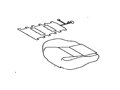 Toyota 71072-42890-A0 Cover,  Front Seat Cushion,  LH(For Separate Type)