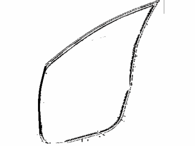 Toyota 67862-42090 Weatherstrip,  Front Door,  LH