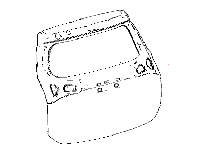 Toyota 67005-42510 Panel Sub-Assembly, Back Door