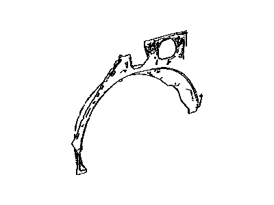 Toyota 61631-42080 Panel,  Quarter Wheel House,  Outer RH