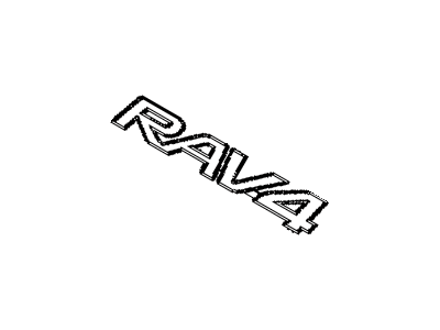 Toyota 75431-42090 Emblem,  Back Door,  NO.1