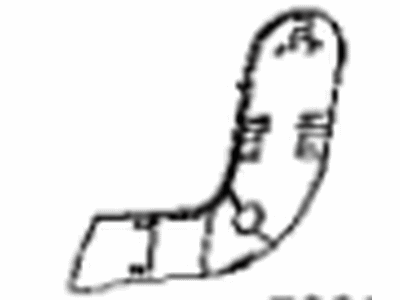 Toyota 71693-42030-C0 Cover,  Rear Seat Cushion Hinge,  NO.3