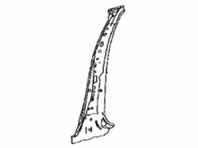 Toyota 61037-42020 Reinforcement Sub-Assembly, Center Body Pillar, Pass Side