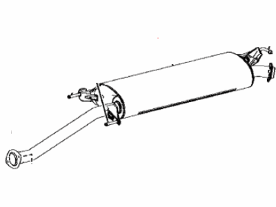 Toyota 17420-36180 Pipe Assy,  Exhaust,  Center