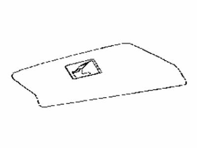 Toyota 74272-42070 Panel,  Rear Door Armrest Base,  Upper LH