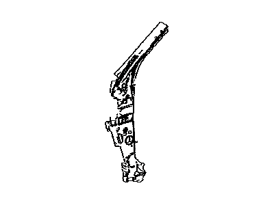 Toyota 61109-42080 Reinforce Sub-Assembly, Front Body Pillar, Lower Driver Side