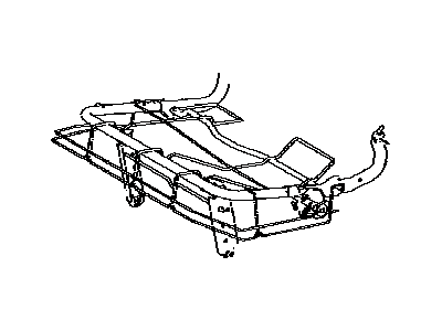 Toyota 71660-42030 Frame Sub-Assy,  Rear Seat Cushion,  LH