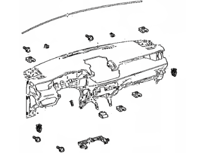 Toyota 55401-42010-20 Pad Sub-Assy,  Instrument Panel Safety