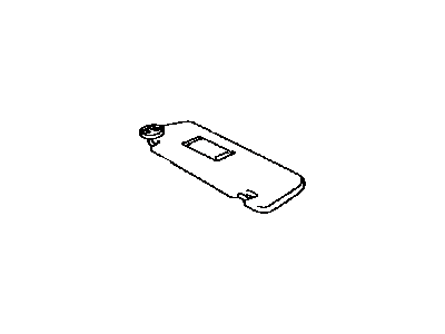 Toyota 74310-0E040-B0 Visor Assembly, Passenger Side