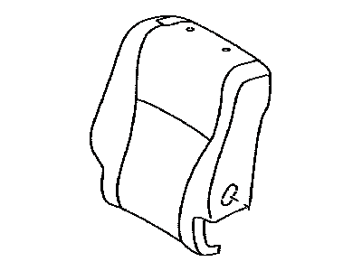 Toyota 71077-0E140-B1 Cover, Rear Seat Back, Passenger Side (For Separate Type)