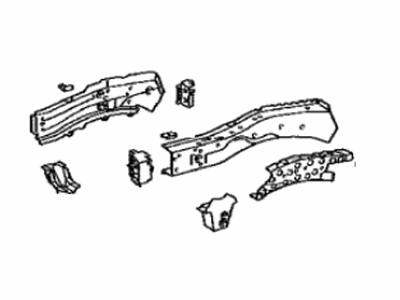 Toyota 57027-0E904 Member Sub-Assembly, Front Side, Passenger Side