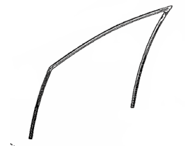 Toyota 68151-33120 Run,  Front Door Glass,  LH
