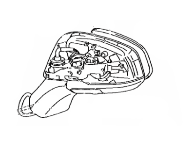 Toyota 87931-0R260 Outer Mirror, Passenger Side