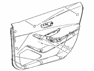 Toyota 67610-12T30-C5 Board Sub-Assy,  Front Door Trim,  RH