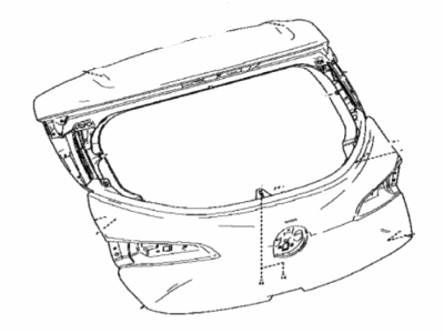 Toyota 67005-12C70 Panel Sub-Assy,  Back Door