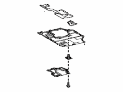 Toyota 51410-12180 Cover Assy,  Engine Under,  No.1
