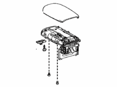 Toyota 58905-12B00-C4 Door Sub-Assembly, Console Compartment