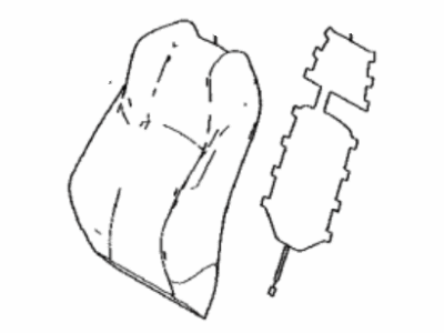 Toyota 71073-1AF40-C6 Cover, Front Seat Back, Passenger Side(For Separate Type)