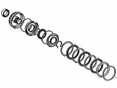 Toyota 35610-12300 Clutch Assy,  Forward Multiple Disc