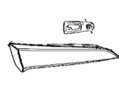 Toyota 81581-12260 Lens And Body,  Rear Lamp,  RH