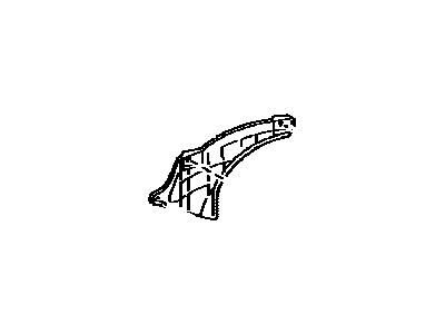 Toyota 53737-28020 Seal,  Front Fender Apron,  LH