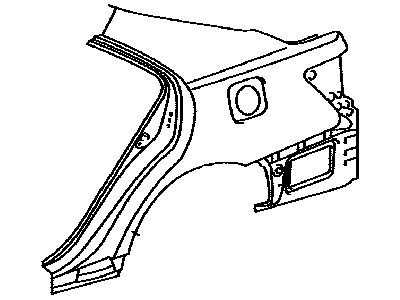 Toyota 61602-33180 Panel,  Quarter,  LH