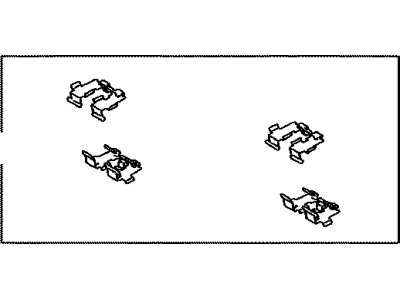 Toyota 04948-33030 Fitting Kit,  Disc Brake,  Rear