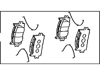 Toyota 04465-33470 Pad Kit,  Disc Brake,  Front