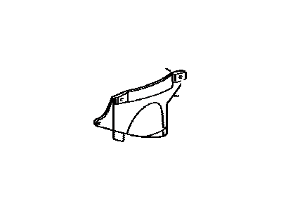 Toyota 53736-33040 Seal, Front Fender Apron, Passenger Side