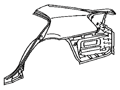 Toyota 61601-33300 Panel,  Quarter,  RH
