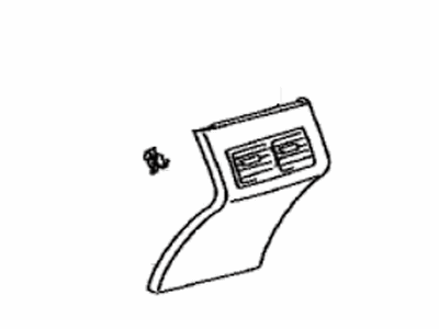 Toyota 58903-33060-B1 Panel Sub-Assembly, Console Rear End