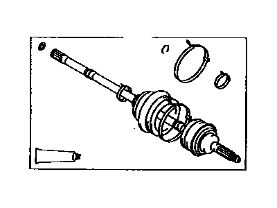Toyota 43470-19527 Shaft Assy,  Front Drive Outboard Joint,  LH
