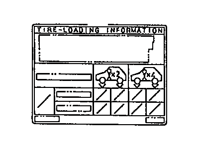 Toyota 42661-16680 Caution Label