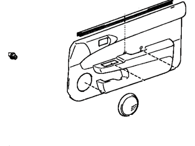 Toyota 67610-1G200-B0 Trim Panel Assembly