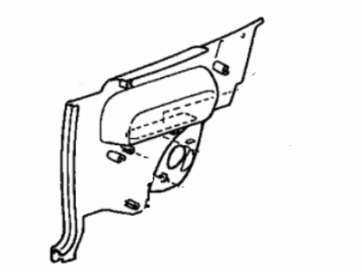 Toyota 62512-16220-B0 Lower Quarter Trim