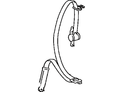 Toyota Paseo Seat Belt - 73210-16650-B0