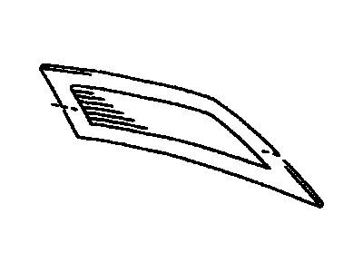 Toyota 64810-0W030 Window Assembly, Convertible Roof Tarpaulin Back