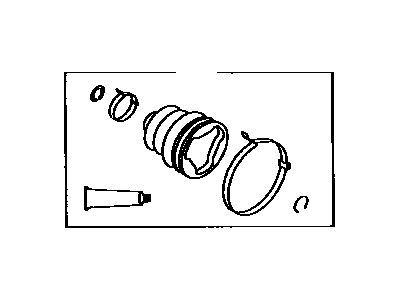 Toyota 04438-16070 Boot Kit,  Front Drive Shaft Inboard Joint,  RH