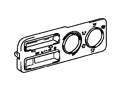 Toyota 55519-16190 Plate,  Heater Control Name
