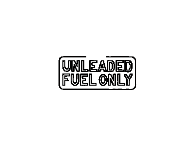 Toyota 74559-14050 Plate,  Fuel Caution