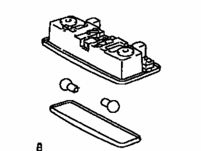 Toyota 81260-14080-B2 Lamp Assembly, Map