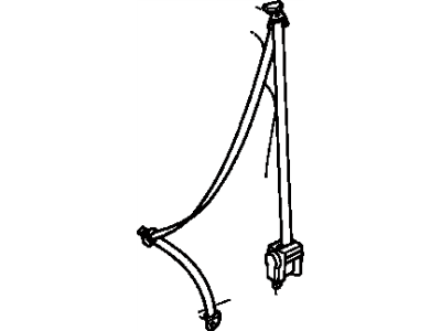 Toyota Paseo Seat Belt - 73220-16580-B0