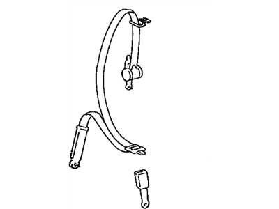 Toyota Paseo Seat Belt - 73203-0W080