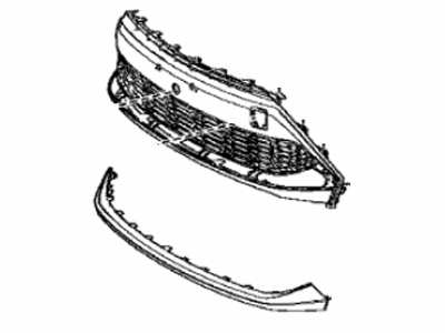 Toyota 53102-10080-C1 Grille Sub-Assy,  Radiator,  Lower
