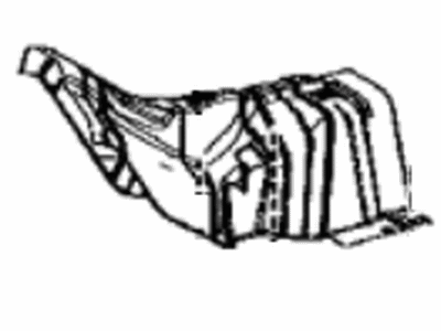 Toyota 58151-F4040 Insulator,  Front Floor Heat,  NO.1