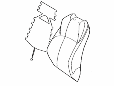 Toyota 71074-10A50-B3 Cover, Front Seat Back, Driver Side(For Separate Type)
