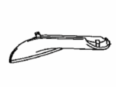 Toyota 87948-F4010 Cover,  Outer Mirror Hole,  LH