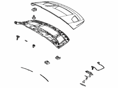 Toyota 76085-10902-G1 Spoiler Sub-Assy,  Rear