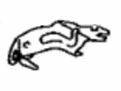 Toyota 47351-10110 Bracket, Flexible Hose, Passenger Side 47351-10110 Toyota Bracket, Flexible Hose, Passenger Side Illustration 1 of 1