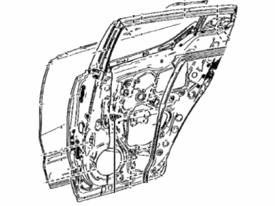 Toyota 67004-10211 Panel Sub-Assy,  Rear Door,  LH